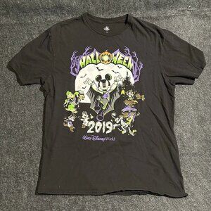 Disney Parks Halloween 2019 Mickey & Friends T-Shirt XL Glow in the Dark Tee